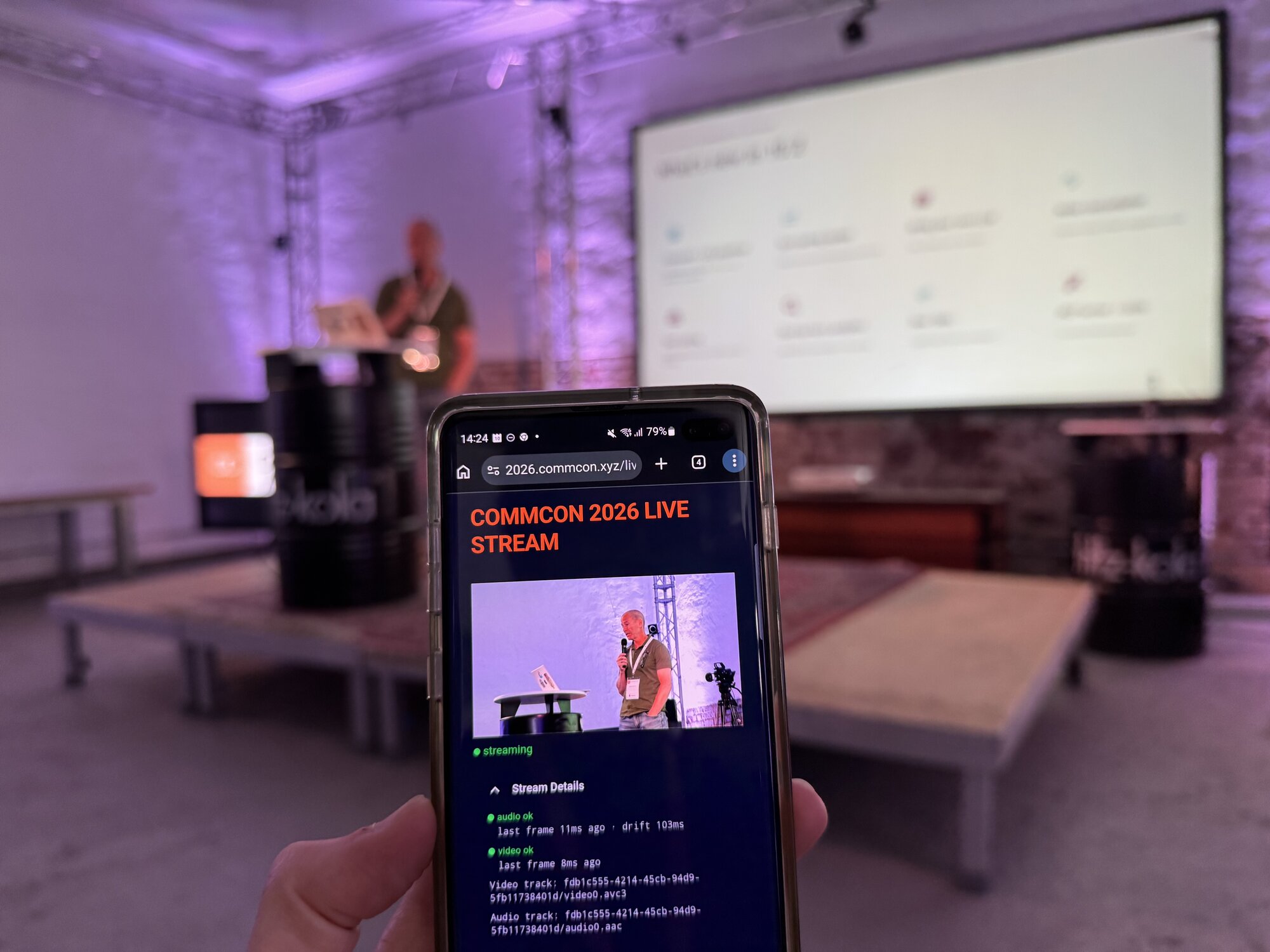 Live-streaming CommCon 2026 with MOQ: a guide and a cautionary tale